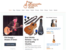 Tablet Screenshot of bestacousticguitarguide.com